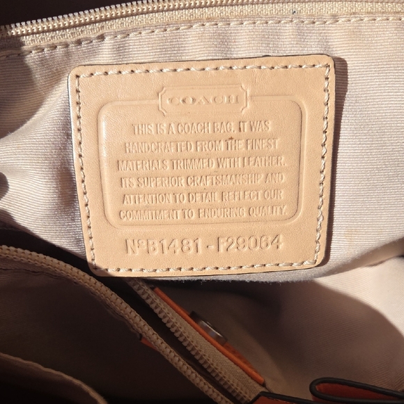 Coach Vibrant Pink and Orange Tote - Picture 5 of 12